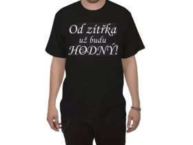 Divja.cz Tričko - Od zítřka už budu hodný Velikost: L