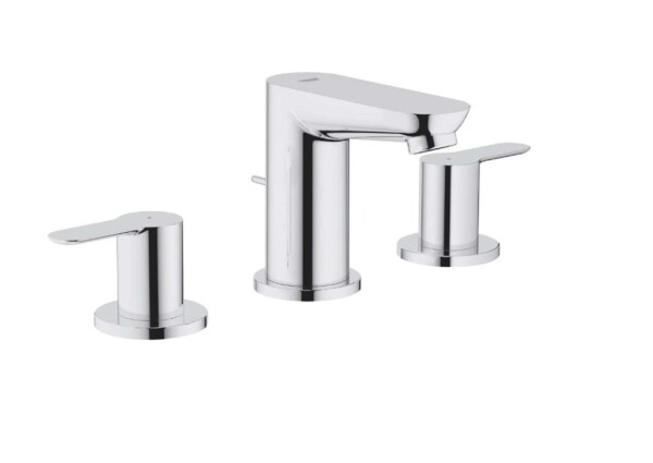 GROHE - BauEdge Umyvadlová baterie s výpustí, 3-otvorová instalace, chrom 20197000