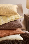 Ib Laursen Povlak na polštář Tone-in-Tone Brown Stripes 35 × 80 cm, hnědá barva, textil