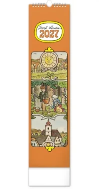 NOTIQUE Josef Lada 2027 / Nástěnný kalendář / 12 × 48 cm