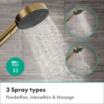 HANSGROHE - Pulsify S Sprchový set s termostatem pod omítku, s tělesem, průměr 26 cm, EcoSmart, kartáčovaný bronz 24624140