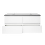 Koupelnová skříňka s krycí deskou SAT B-Way 119x50x45 cm bílá lesk BWAY2120WTK BWAY2120WTK