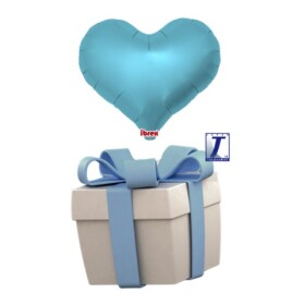 Létající balónek srdce světlemodré metalické 35 cm - TAKARA KOSAN Létající balónek srdce světlemodré metalické 35 cm - TAKARA KOSAN