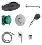 HANSGROHE - Pulsify S Sprchový set s termostatem pod omítku, s tělesem, průměr 26 cm, EcoSmart, chrom 24624000