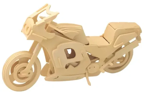 WOODCRAFT Dřevěné 3D puzzle Motorka závodní