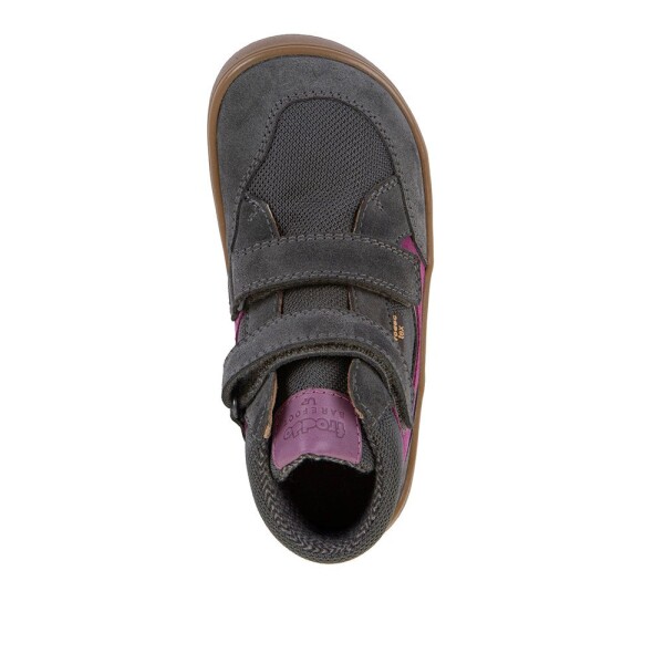 Dívčí celoroční kotníkové barefoot boty UP HILL TEX DARK GRAY Froddo G3110281-14 - 27