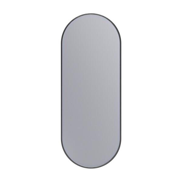 Erga Oval, oválné zrcadlo 35x90cm, černý rám, ERG-V01-OVAL-3590-BK