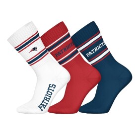 Pánské ponožky New England Patriots NFL Team Set Crew (3 páry) Velikost: 39–42