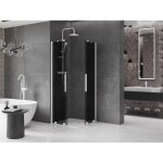 MEXEN/S - Velar Duo sprchový kout, posuvné dveře 90 x 90 cm, grafit, bílá 871-090-090-42-20