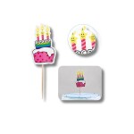 Dortisimo Zápich do dortu Narozeninové dorty (12 ks)