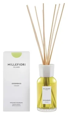 Millefiori Milano Lemon Grass / Vonný difuzér / 250 ml / Svěží citrusová vůně (77DDLG)