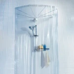 Spirella OMBRELLA sprchový závěs pro kruhový držák bílý / PVC / 200 x 170 cm