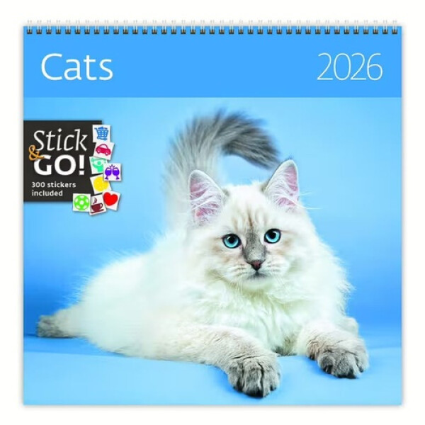 Kalendář nástěnný plánovací 2026 - Cats