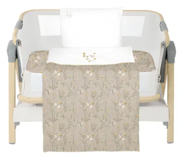 KikkaBoo Secret Garden Beige / Ložní sada do postýlky / 3 ks / 50×85 cm (41101030195KB)