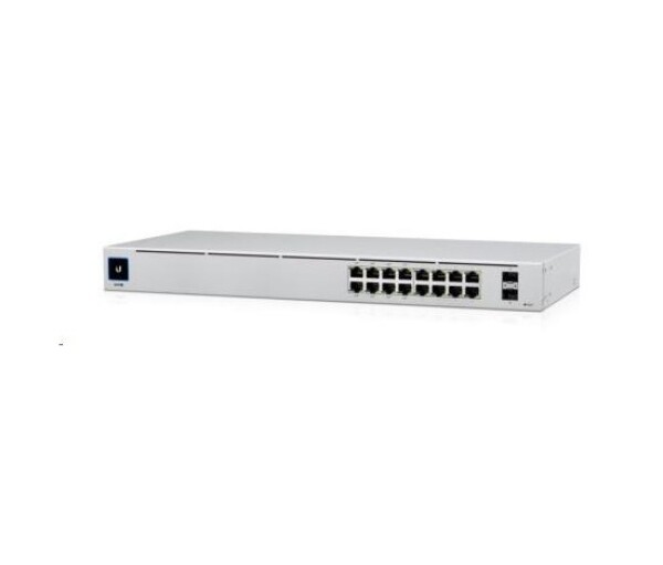 UBNT UniFi Switch USW-16-POE Gen2 [16xGigabit, 8x PoE out 42W, 802.3at/af, 2xSFP, 36Gbps] EDF_1017304