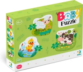 DODO Baby puzzle Zvířátka ze statku 3v1