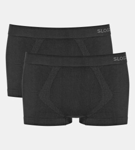 Pánské boxerky GO Smooth Hipster 2P BLACK černé 0004 SLOGGI BLACK