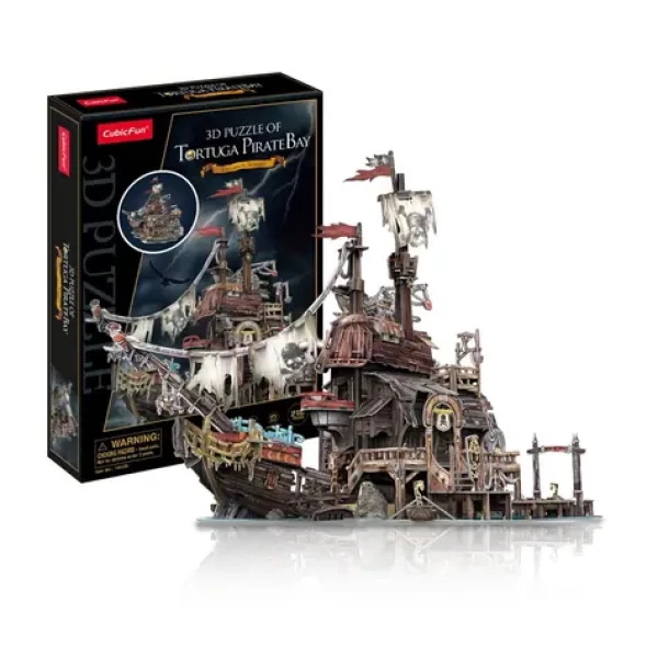 CubicFun Puzzle 3D Pirátský přístav Tortuga