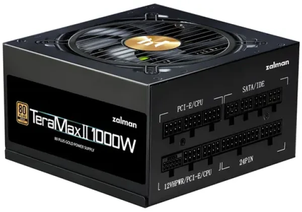 Zalman ZM1000-TMX2 černá / Zdroj / 1000 W / 80+ Gold / ATX3.0 / aPFC / modulární (ZM1000-TMX2)