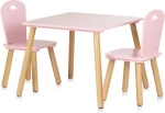 CHIPOLINO Dřevěný stolek s židlemi Pink (DIWH02420323)