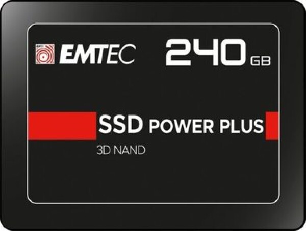 EMTEC Power Plus X150 240GB / 2.5 / SATA III / 3D TLC / R:520MBps / W:500MBps / IOPS: 70K80K / MTBF 2mh / 3y (ECSSD240GX150)