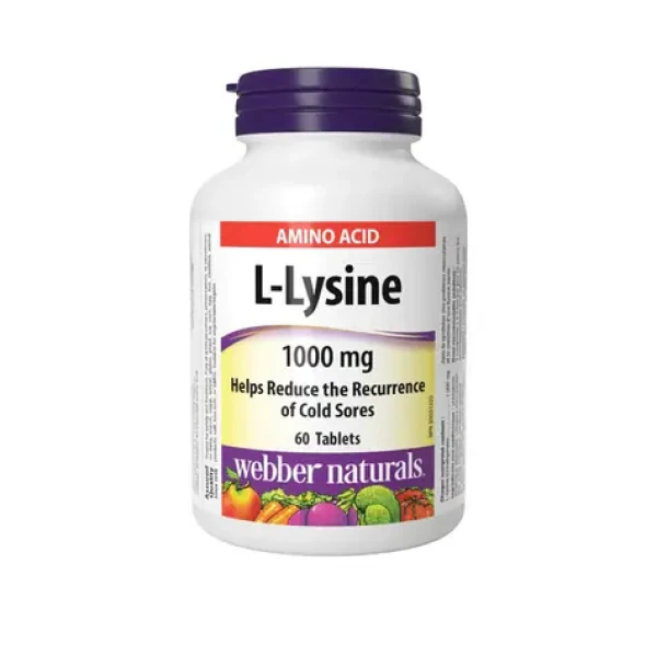 Webber Naturals L-lysine 1000 mg 60 tbl (17738)
