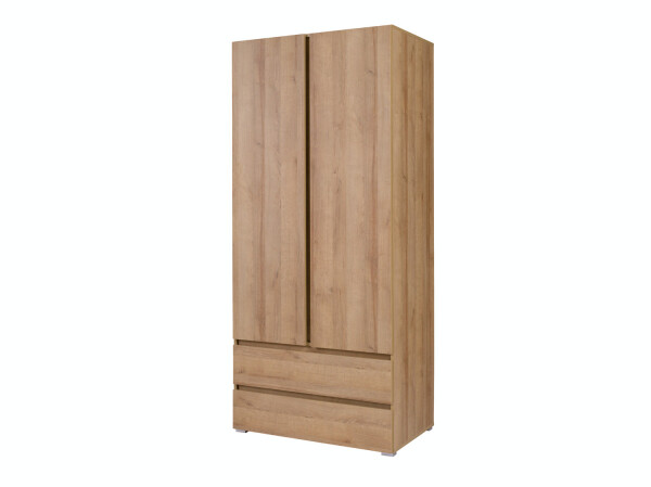 Šatní skříň Cosmo C2 Barva korpusu: Dub - riviera, Rozměry: 92 cm