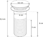 MEXEN - Korek klik-klak , granátový keramický mat 79910-42