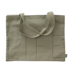 DESIGN LETTERS Velká plátěná taška LIFE Olive Green, zelená barva, textil