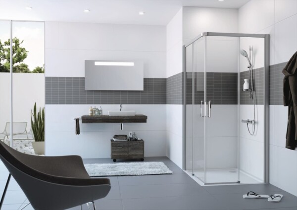 HUPPE - Sprchový kout čtverec 90x90 cm Hüppe Classics 2 Easy Entry C25002.069.322 C25002.069.322
