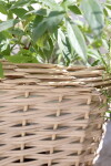 Chic Antique Proutěný obal na květiny French Basket Nature Velikost L, přírodní barva, plast, proutí