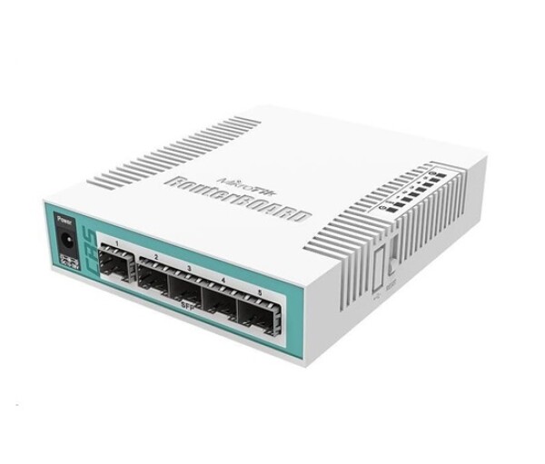 MikroTik Cloud Router Switch CRS106-1C-5S, 400MHz CPU, 128MB RAM,1xGLAN/SFP, 5xSFP slot, vč. L5 licence EDF_1015759