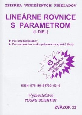 Lineárne rovnice parametrom I.diel