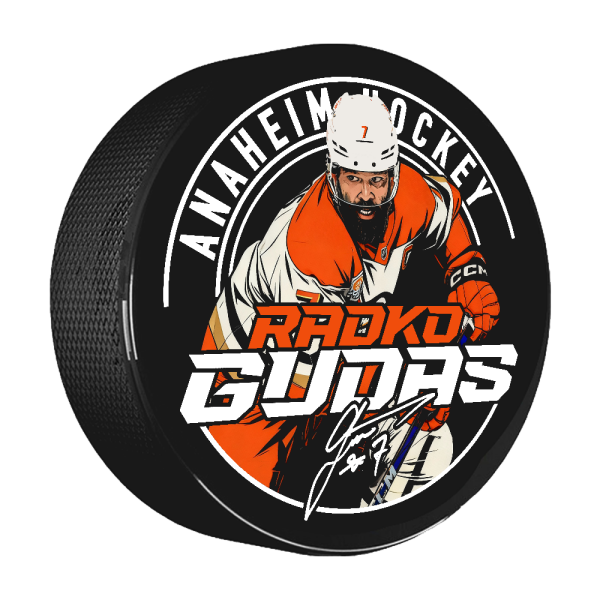 FansArena Puk Radko Gudas #7 Anaheim Hockey Town Exclusive Collection (Anaheim Ducks NHL)