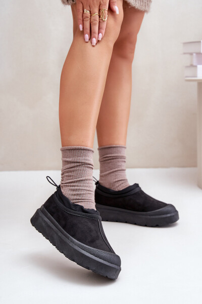 Dámské Sněhule Na Platformě S Nízkým Svrškem Černé Izamine 36