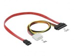 DeLock Kabel SATA All-in-One Molex + SATA 7pin - SATA 22pin 0.4m červená (84230)