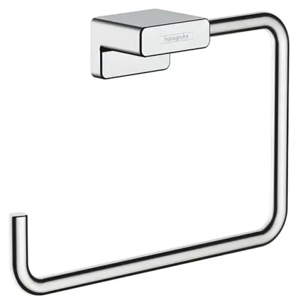 Hansgrohe Držák na ručník chrom / Držák na ručník / Hranatý / Kov / 189x120x41 mm (41754000)