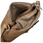 Módní dámská koženková crossbody kabelka Josefina, khaki