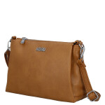 Trendy dámská koženková crossbody kabelka Denissa, hnědá