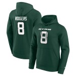 Fanatics Pánská mikina New York Jets NFL Aaron Rodgers #8 Player Hoodie Velikost: S