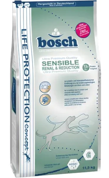 BOSCH LPC Sensible Renal Reduction 11,5 kg / Granule pro psy / nízkoproteinové / podpora ledvin / střední plemena