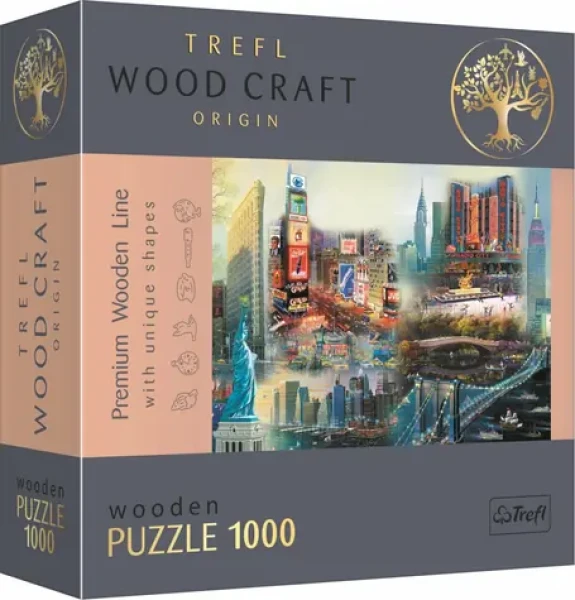 Trefl Wood Craft Origin - Puzzle - Koláž New York