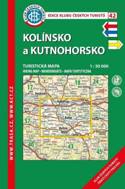 KČT 42 Kolínsko a Kutnohorsko 1:50 000 Turistická mapa, 1. vydání