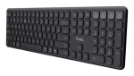 Trust Vaiya černá / Bezdrátová klávesnice / US layout / RF 2.4GHz Bluetooth / numerická klávesnice (25511)