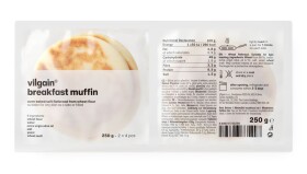 Vilgain Snídaňové Muffiny – 250 g (2 x 4 ks)