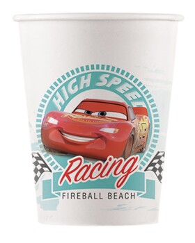 Cars papírové kelímky 8 ks 200 ml Procos Cars papírové kelímky 8 ks 200 ml Procos