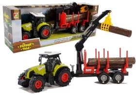 Mamido Traktor s vlečkou na dřevo