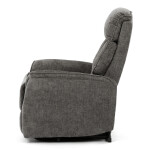 Polohovací křeslo, elektrické kabelové ovládání, šedá, látka, TV-H9727 GREY2