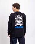 Tričko Carhartt WIP L/S Framework T-Shirt Black