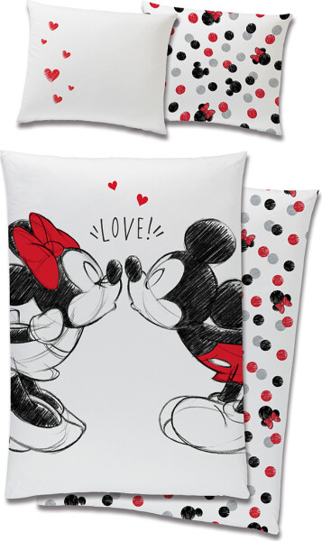 Dětské povlečení Minnie a Mickey Mouse Love